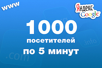 Улучшение поведенческих факторов - 1000 посетителей на Ваш сайт
