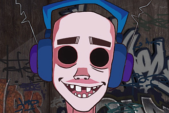 Нарисую картинку в стиле группы Gorillaz