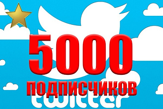 5000 подписчиков twitter