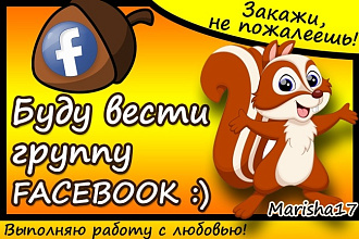 10 дней буду вести вашу группу на facebook