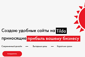 Создаю сайты на Tilda, приносящие вам прибыль и довольных клиентов