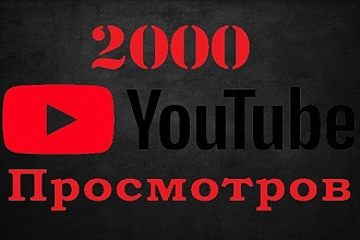 2000 живых просмотров в YouTube
