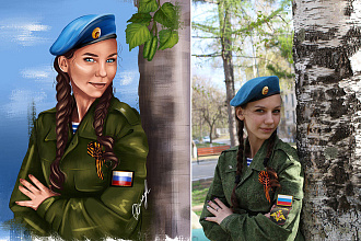 Цифровой портрет по фото