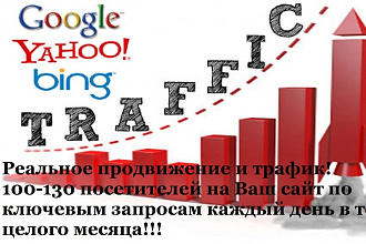 3000+ реальных посетителей на Ваш сайт по ключевым запросам