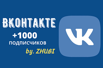 1000 подписчиков Вконтакте на Вашу страницу или в группу