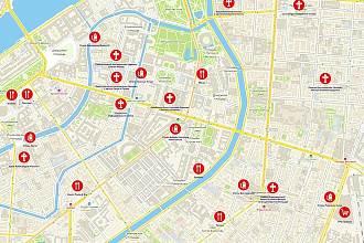 Создание широкоформатной карты города с нанесением объектов