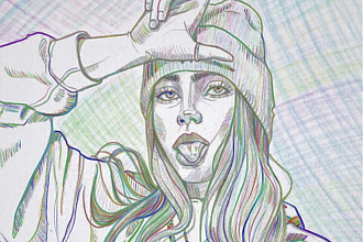 Рисую портреты на заказ в программе procreate