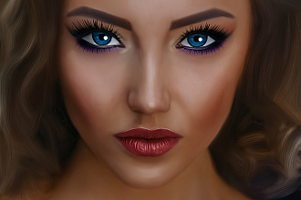 Портрет в стиле Digital art