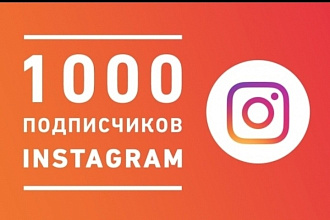 Добавляю 1000 реальных подписчиков в Инстаграм