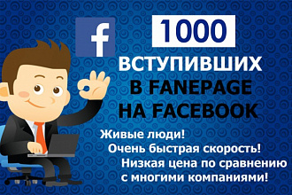 Приведу 1000 человек на вашу страницу на Facebook