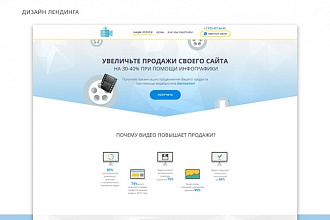 Создам, доработаю, дизайн сайта landing page по вашим желаниям