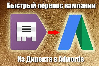 Перенос кампании из Директа в Adwords