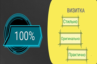 Визитка. Быстро, стильно и оригинально