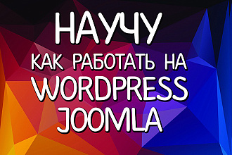 Научу как работать с Wordpress или Joomla