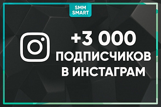 Добавлю 3 000 подписчиков в Instagram